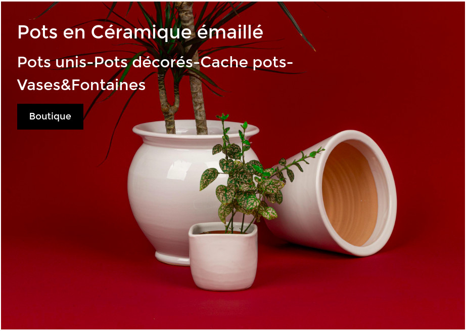 cache-pots décorées